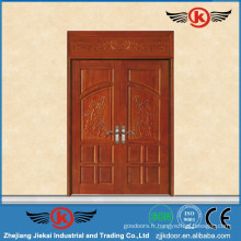 JieKai M128 extérieur porte principale design / villa porte en bois / porte de dragon